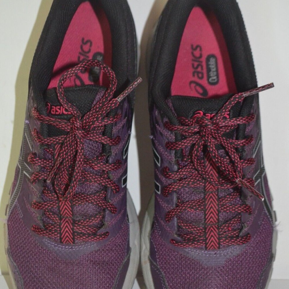 Asics Gel Sonoma 3 Running Shoes Womens Size 9 Sneakers T774N Black/Grey/Purple - Picture 4 of 8